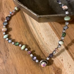 Sorrelli spring pastel statement gemstone necklace
